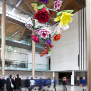 Here is a view of the Auckland Art clothing, costume, tourist attraction, gray