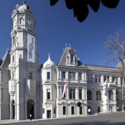 Auckland Art Gallery - Auckland Art Gallery - building, city, classical architecture, daytime, downtown, estate, facade, house, landmark, mansion, metropolis, metropolitan area, neighbourhood, sky, street, town, town square, blue, gray