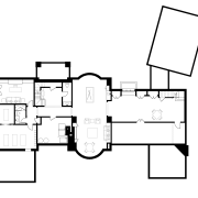 Floor plan of house. - Floor plan of angle, area, black and white, design, diagram, drawing, floor plan, furniture, line, product, product design, square, white