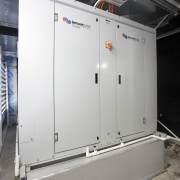 Temperzone did the air conditioning for this Rugby machine, gray, white