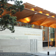 Here is a view of the kauri canopy architecture, building, facade, house, real estate, gray