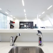 Seen here is a drinking-water system designed by interior design, product design, sink, tap, white, gray