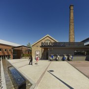 View of exterior with water feature. - View building, sky, tourist attraction, blue