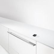 View of Fisher &amp; Paykel dishwasher. - View angle, drawer, furniture, line, product, product design, sideboard, white