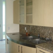 Kitchen sinks with cupboards. - Kitchen sinks with bathroom, bathroom accessory, bathroom cabinet, cabinetry, countertop, floor, interior design, kitchen, property, room, sink, tile, wall, brown, gray