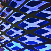 Close up detail of exterior. - Close up blue, cobalt blue, computer wallpaper, design, electric blue, font, line, material, mesh, pattern, product, symmetry, blue