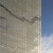 Close up of exterior wall - Close up architecture, building, corporate headquarters, daytime, facade, line, sky, skyscraper, structure, tower block, urban area, gray