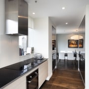 new kitchen - new kitchen - cabinetry | cabinetry, countertop, floor, flooring, interior design, kitchen, real estate, room, wood flooring, gray