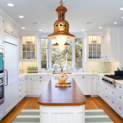 Here is a view of a kitchen that cabinetry, countertop, cuisine classique, home, interior design, kitchen, real estate, room, gray, white