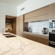 Kitchen area with Oven and sink. - Kitchen cabinetry, countertop, cuisine classique, interior design, kitchen, real estate, white