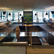 Open stairwell. - Open stairwell. - furniture | furniture, interior design, office, black, brown