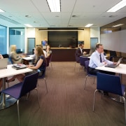 Worksmart desking. - Worksmart desking. - classroom | classroom, conference hall, institution, meeting, office, seminar, training, brown