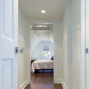 This is a home designed by John Behal ceiling, daylighting, door, floor, flooring, hardwood, home, interior design, laminate flooring, real estate, room, wall, wood, wood flooring, gray