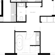 Plan for Davinia Sutton bathroom remodel - Plan angle, architecture, area, black and white, design, diagram, drawing, elevation, floor plan, font, line, monochrome, pattern, plan, product, product design, schematic, square, structure, text, white, white