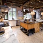 Seen here is a kitchen designed by Jill countertop, flooring, interior design, kitchen, brown