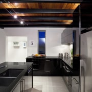 This kitchen was designed by the owner Dave architecture, ceiling, countertop, interior design, kitchen, gray, black