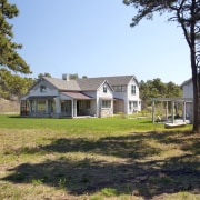 Exterior view of the home. - Exterior view cottage, estate, farmhouse, home, house, land lot, landscape, plantation, property, real estate, tree, villa, yard, brown