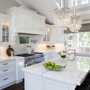 A view of a kitchen designed by Iris cabinetry, countertop, cuisine classique, home, interior design, kitchen, room, window, white, gray