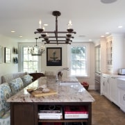 Country style family kitchen - Country style family cabinetry, ceiling, countertop, cuisine classique, home, interior design, kitchen, living room, real estate, room, gray