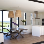 Ponting Fitzgerald-designed beach house - Ponting Fitzgerald-designed beach house, interior design, kitchen, living room, real estate, table, white