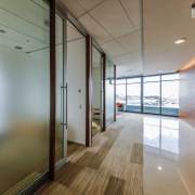 The first office block with a Green Star architecture, ceiling, daylighting, floor, house, interior design, real estate, window, wood, gray, brown