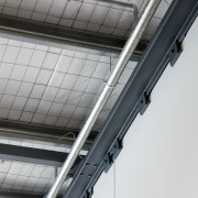 Triangle Fire Protection for Silverdale Centre - Triangle daylighting, line, metal, roof, steel, structure, gray, white