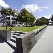 Jawa Structures  Hurstmere Green engineering - Jawa architecture, residential area, sky, tree, walkway, teal