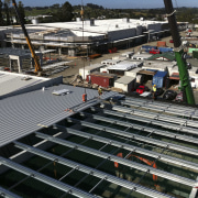 The Silverdale Centre roof was installed by Kiwi construction, roof, black