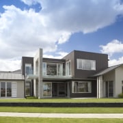 James Hardie Building Products used on House Karaka architecture, building, cottage, elevation, estate, facade, farmhouse, home, house, property, real estate, residential area, sky, villa, white