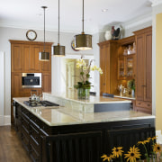 The cabinetry housing the coffee station in this cabinetry, ceiling, countertop, cuisine classique, home, interior design, kitchen, room, white, brown