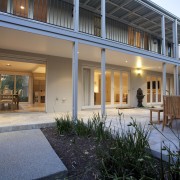 Transformation  reinvented residence by Graeme Alexander Homes architecture, backyard, courtyard, estate, facade, home, house, porch, property, real estate, residential area, siding, villa, window