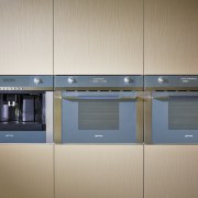 Cavanough of Desire Beauty specified a Smeg coffee home appliance, kitchen, kitchen appliance, product, gray, brown