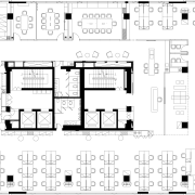 futuristic own Beijing office design by M Moser angle, architecture, area, black and white, design, diagram, drawing, floor plan, font, line, monochrome, pattern, plan, product design, square, structure, symmetry, text, white