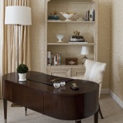 Soucie Horner Chicago apartment - Soucie Horner Chicago bookcase, chest of drawers, coffee table, drawer, furniture, interior design, living room, shelf, shelving, table, wall, brown, gray