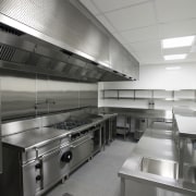 Catering to the times  Wildfire fit-out of countertop, interior design, kitchen, gray