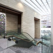 The regeneration and modernisation of one of  architecture, daylighting, estate, glass, house, interior design, lobby, real estate, gray
