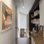 This contemporary passive house by architect Darren Jessop floor, home, house, interior design, loft, real estate, room, wood, gray