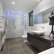 High-spec show home  the Ridgeview by Harwood bathroom, floor, home, interior design, room, gray