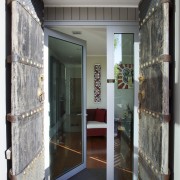 Open to view  APL Metro joinery from architecture, door, home, house, interior design, window, gray, black