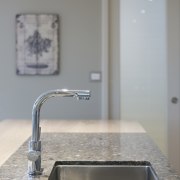High-spec show home  the Ridgeview by Harwood countertop, plumbing fixture, product design, sink, tap, gray