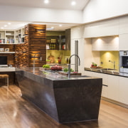 Strong textures in modern kitchen by Darren James, cabinetry, countertop, cuisine classique, interior design, kitchen, white