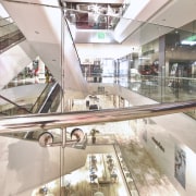 The new Rundle Place retail centre in Adelaide building, shopping mall, gray