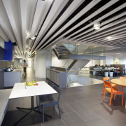 The ANZ Centre refurbishment was undertaken by Warren ceiling, interior design, gray