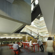 Energex office fit-out by Arkhefield - Energex office architecture, ceiling, daylighting, interior design, lobby, gray