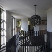 Down the garden path  new home by architecture, estate, handrail, home, house, interior design, iron, stairs, window, gray, black