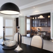 S To open up this small kitchen to ceiling, interior design, living room, real estate, room, gray