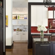 Marble walls in the butlers pantry of this cabinetry, countertop, cuisine classique, home appliance, interior design, kitchen, refrigerator, room, white