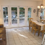 Kitchen by Lisa Steinbach Schecter - Kitchen by dining room, home, house, interior design, living room, property, real estate, room, window, orange, gray