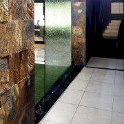 Waterworks now creates water features in-house - Waterworks architecture, floor, flooring, glass, property, tile, wall, gray