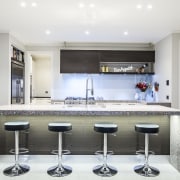 Inside Vision kitchen with Smeg appliance - Inside countertop, cuisine classique, interior design, kitchen, real estate, room, white, gray